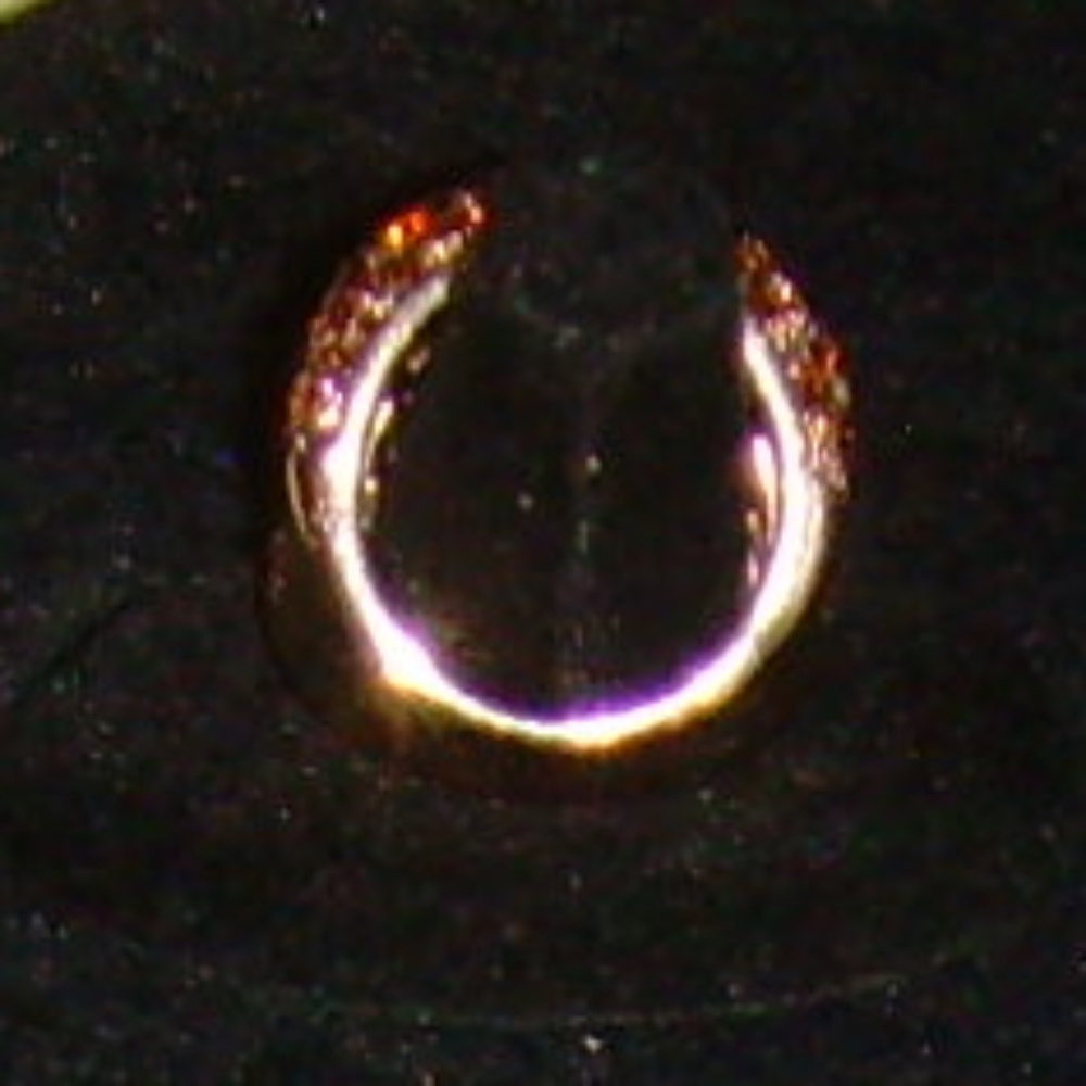 Joan Boyce Rose-Gold Tone and Dk Topaz Colored R/S Concave Style Ring - Size 7 - Picture 5 of 15